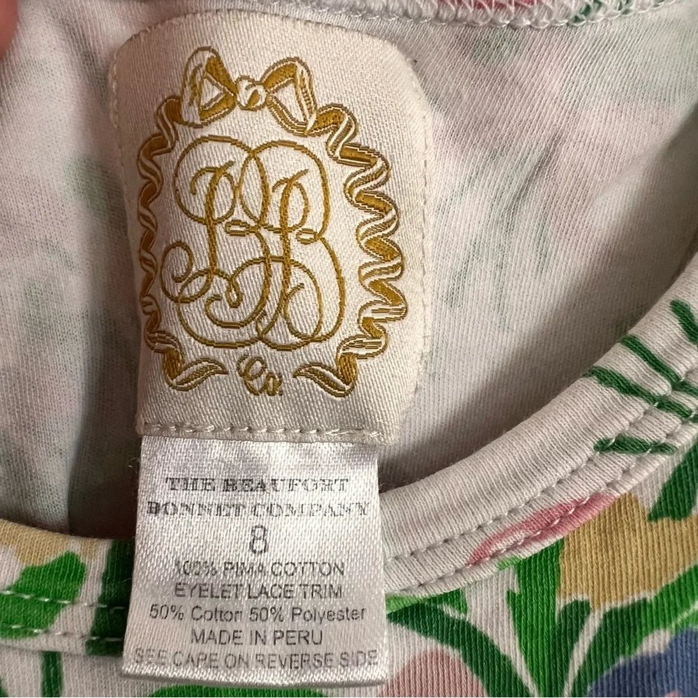 The Beaufort Bonnet Company Pink and Green Floral Nightgown